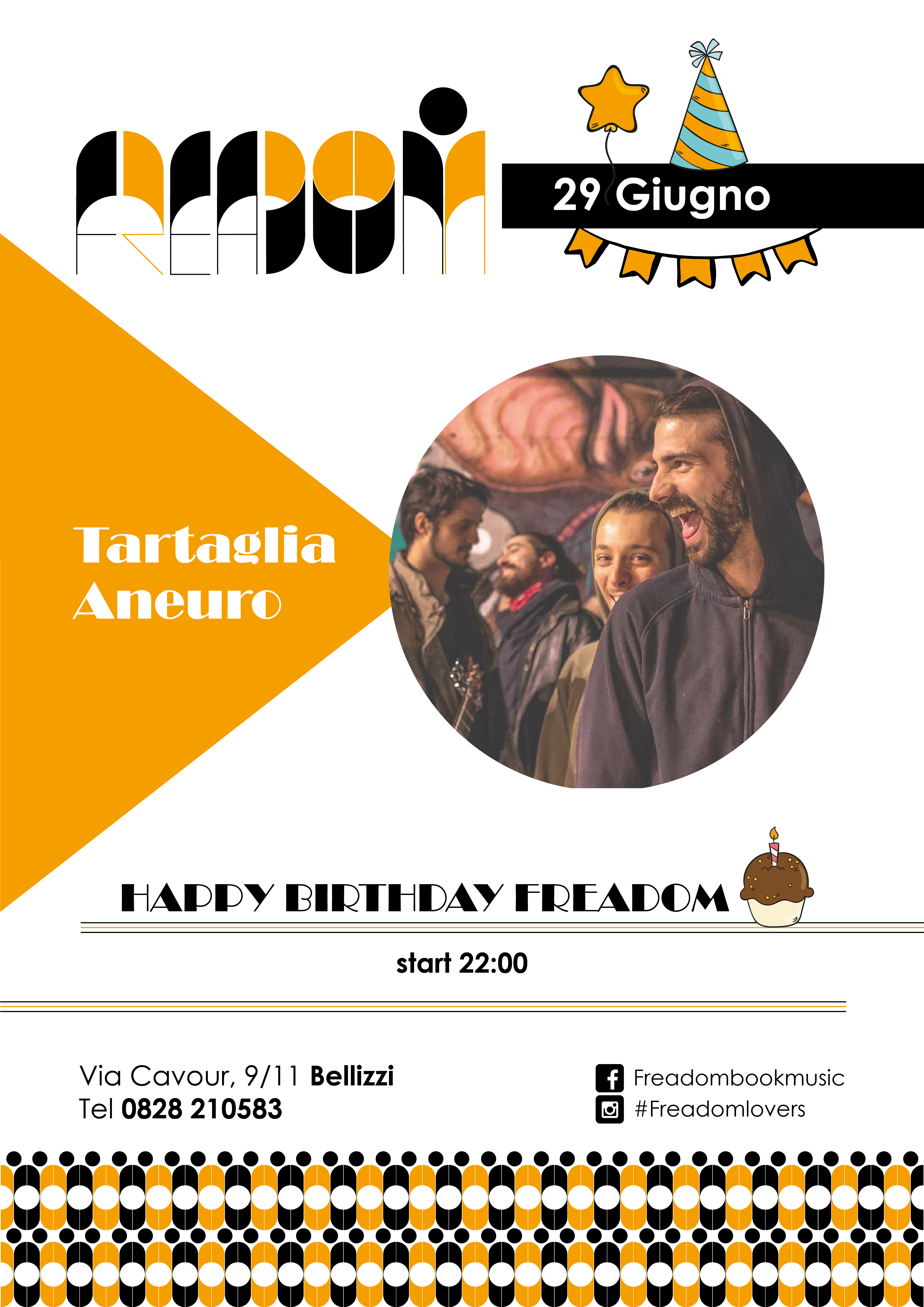 happy birthday Freadom: Tartaglia Aneuro in concerto